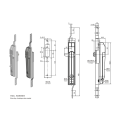 Handle swing slip rod flat connecting rod lock